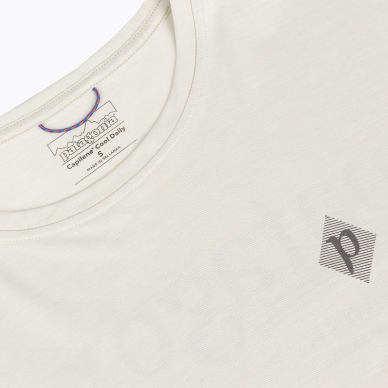 Pánske trekové tričko longsleeve Patagonia Cap Cool Daily Hut Tripper LS dyno white 3