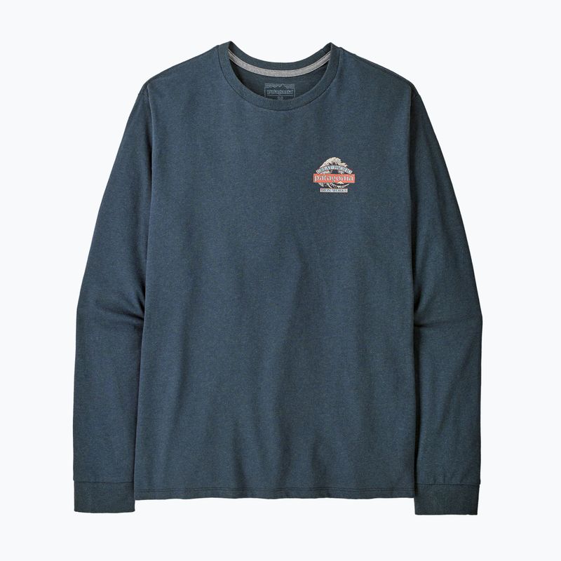 Pánske tričko longsleeve Patagonia Great Waves Responsibili-Tee LS summit blue 2