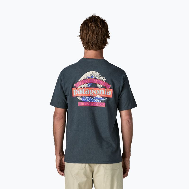 Pánske tričko Patagonia Great Waves Responsibili-Tee summit blue 2