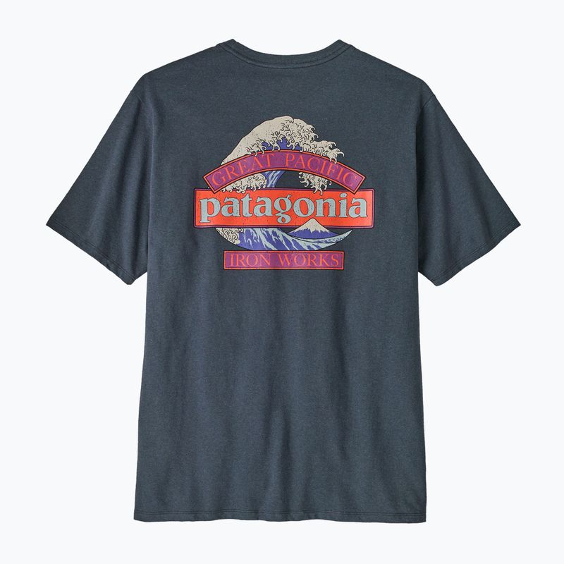 Pánske tričko Patagonia Great Waves Responsibili-Tee summit blue 4