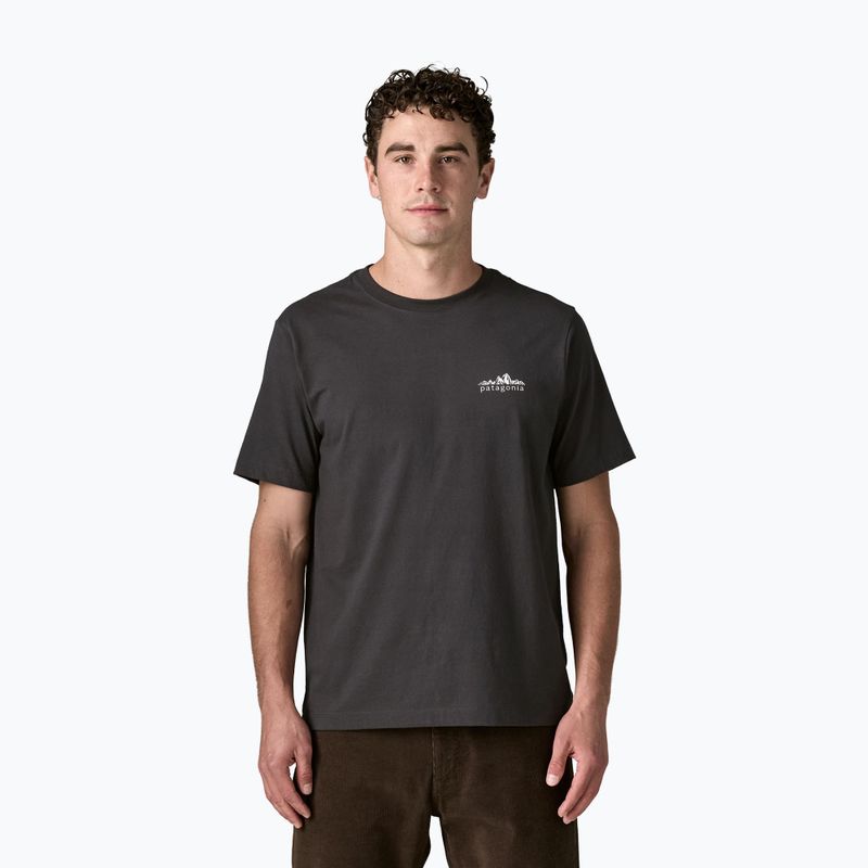 Pánske tričko Patagonia Fitz Roy Foothills ink black