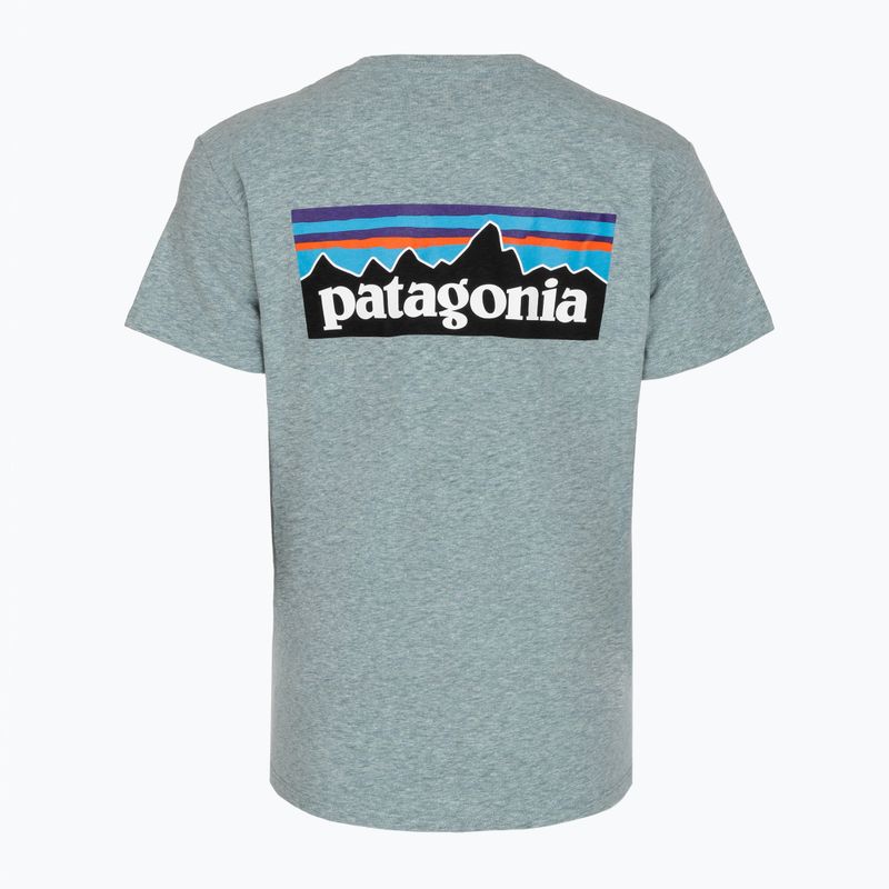 Dámske tričko Patagonia P-6 Logo Responsibili-Tee blue sage 2