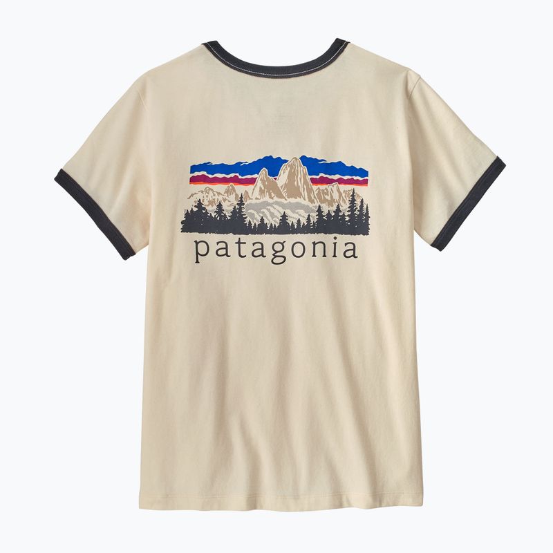 Dámske tričko Patagonia Fitz Roy Foothills Ringer Tee undyed natural 2