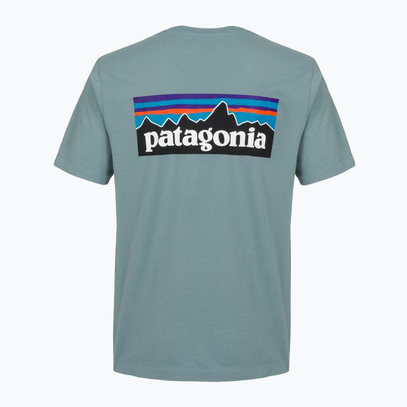 Pánske tričko Patagonia P-6 Logo blue sage 2