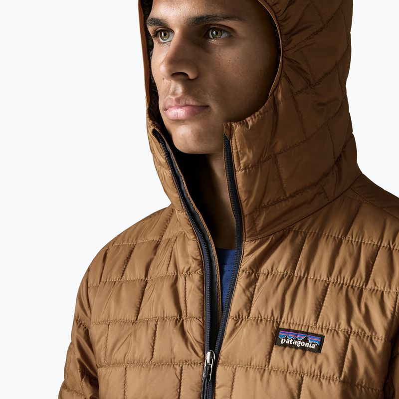 Pánska zateplená bunda Patagonia Nano Puff Hoody deer brown 5