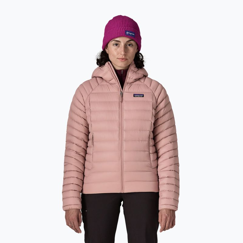 Dámska páperová bunda Patagonia Down Sweater Hoody moonrise taupe