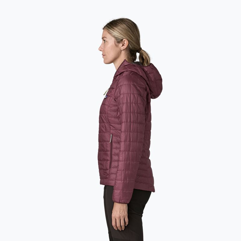 Dámska zateplená bunda Patagonia Nano Puff Hoody berry fig 3