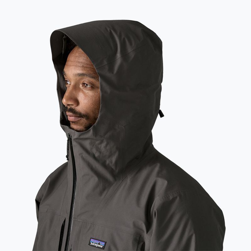 Pánska nepremokavá bunda Patagonia Insulated Boulder Fork Rain black 4