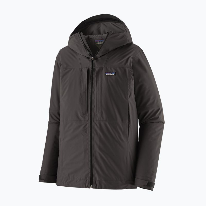 Pánska nepremokavá bunda Patagonia Insulated Boulder Fork Rain black 6