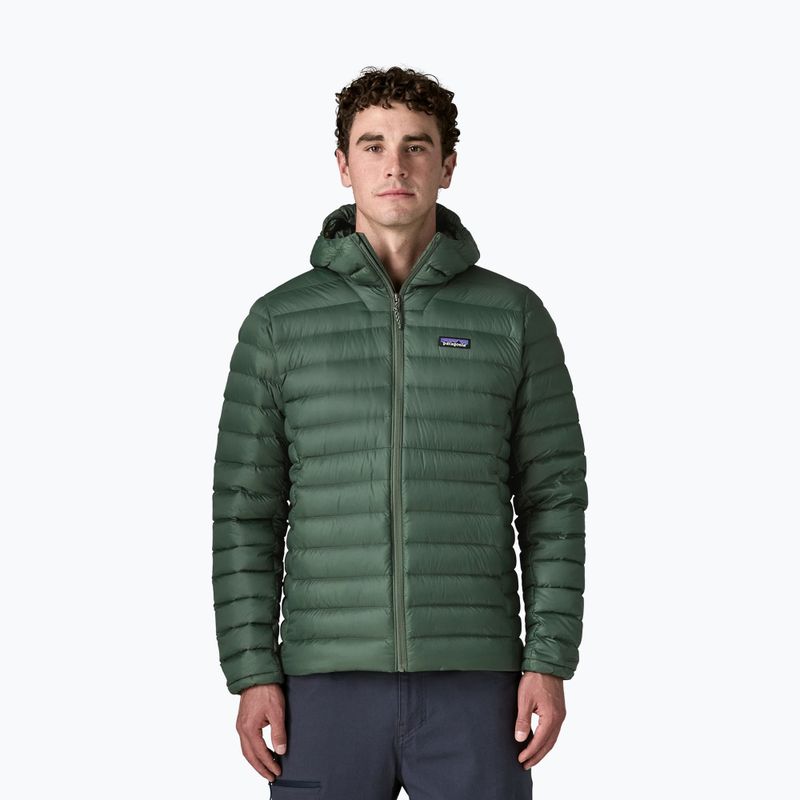 Pánska páperová bunda Patagonia Down Sweater Hoody treeline green