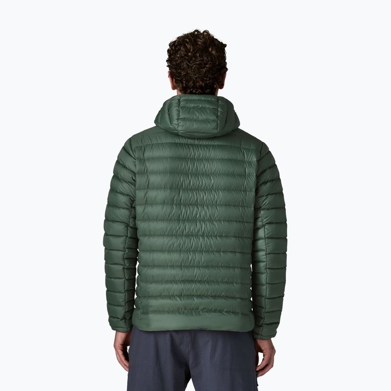Pánska páperová bunda Patagonia Down Sweater Hoody treeline green 2