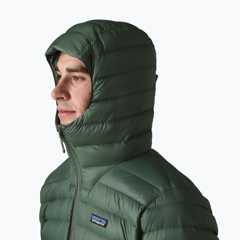 Pánska páperová bunda Patagonia Down Sweater Hoody treeline green 4