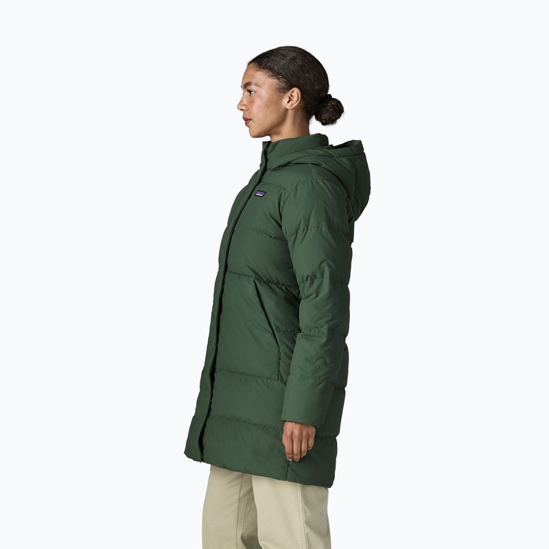 Dámsky páperový kabát Patagonia Sisar Down Parka canopy green 3