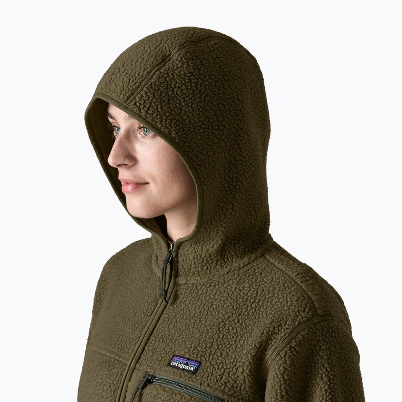 Dámska fleecová mikina Patagonia Retro Pile Hoody basin green 4