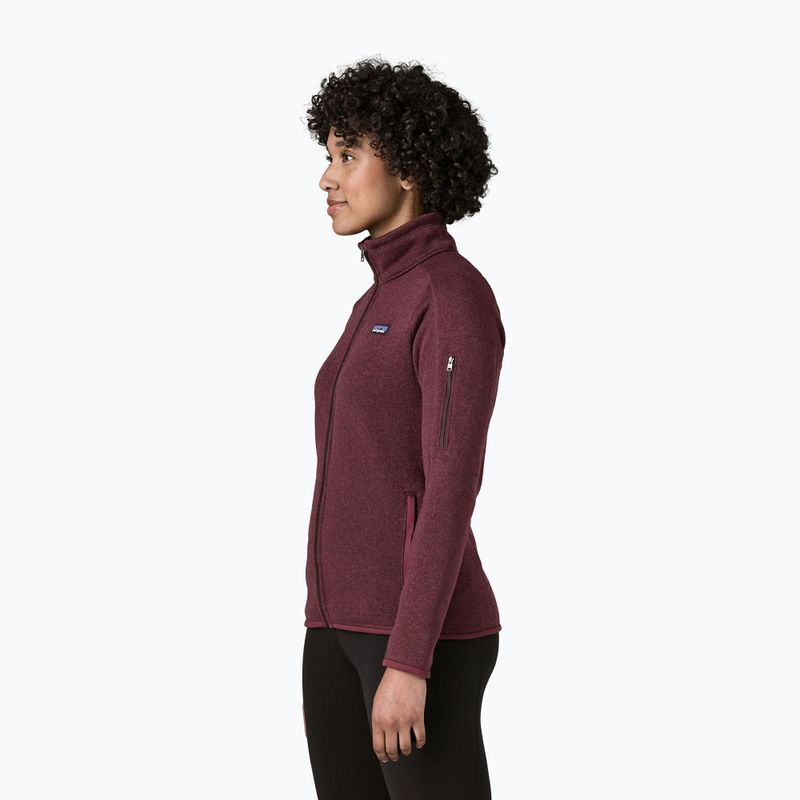 Dámska trekingová mikina Patagonia Better Sweater berry fig 3