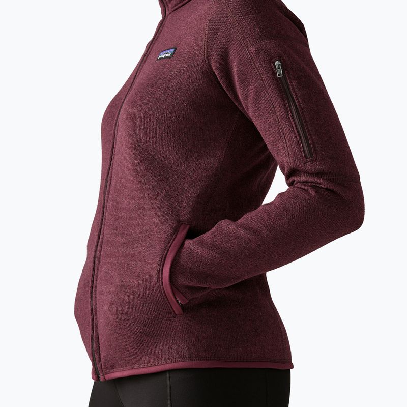 Dámska trekingová mikina Patagonia Better Sweater berry fig 4