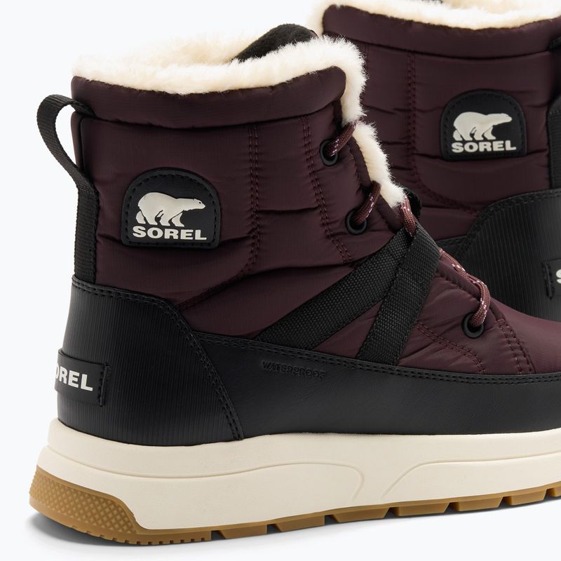 Dámske snehule Sorel Whitney III Mid Wp red lodge/black 8