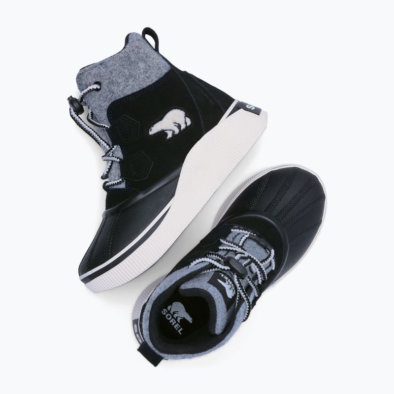 Detské snehule Sorel Out N About IV Chillz Waterproof black/chalk 7
