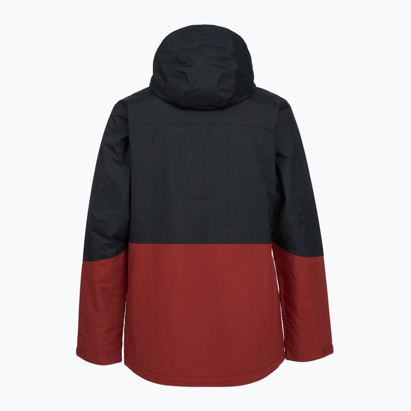 Pánska lyžiarska bunda Columbia Iceberg Point II red oxide/black 2