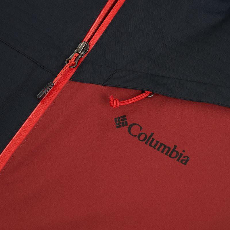 Pánska lyžiarska bunda Columbia Iceberg Point II red oxide/black 3