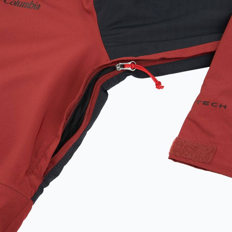 Pánska lyžiarska bunda Columbia Iceberg Point II red oxide/black 5