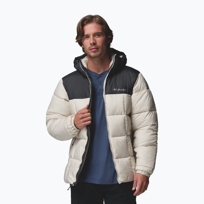 Pánska zateplená bunda Columbia Puffect IV Hooded dark stone/shark 5