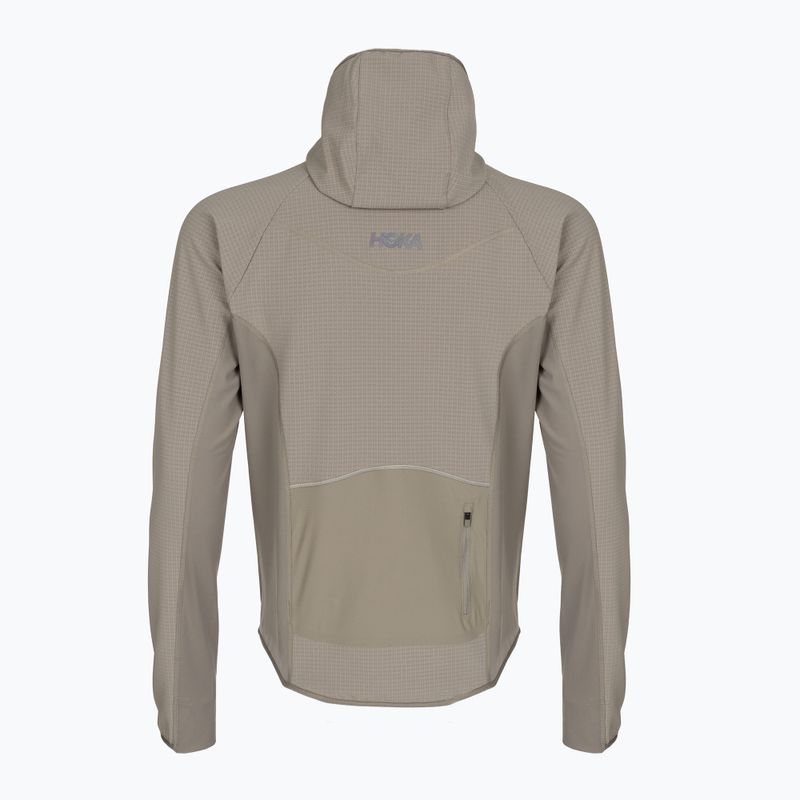 Pánska bežecká bunda HOKA Sky Glow Half Zip pebble grey 2