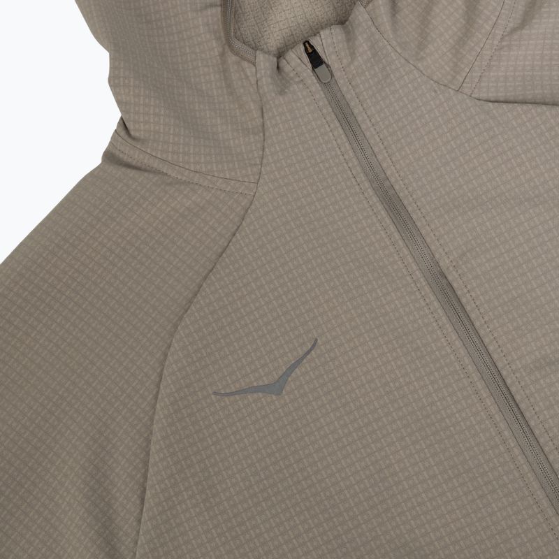 Pánska bežecká bunda HOKA Sky Glow Half Zip pebble grey 3