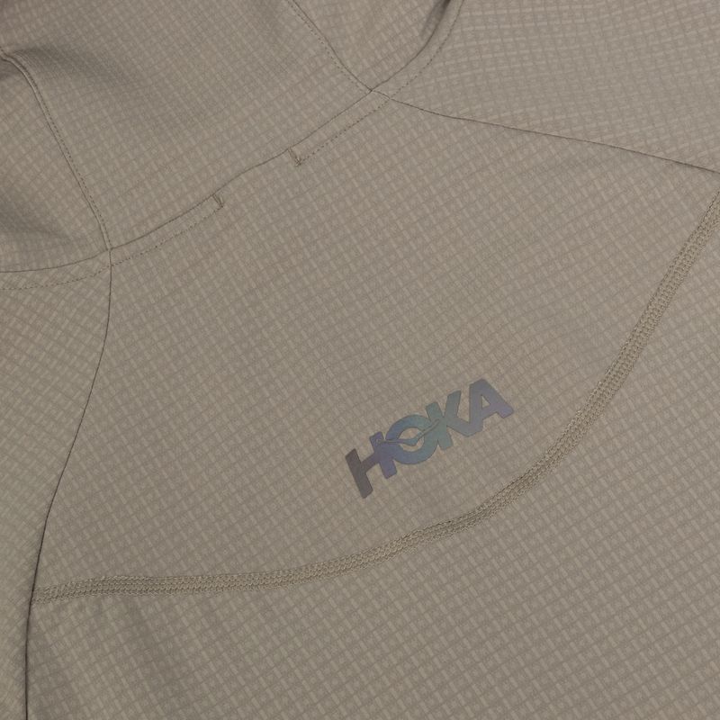 Pánska bežecká bunda HOKA Sky Glow Half Zip pebble grey 4