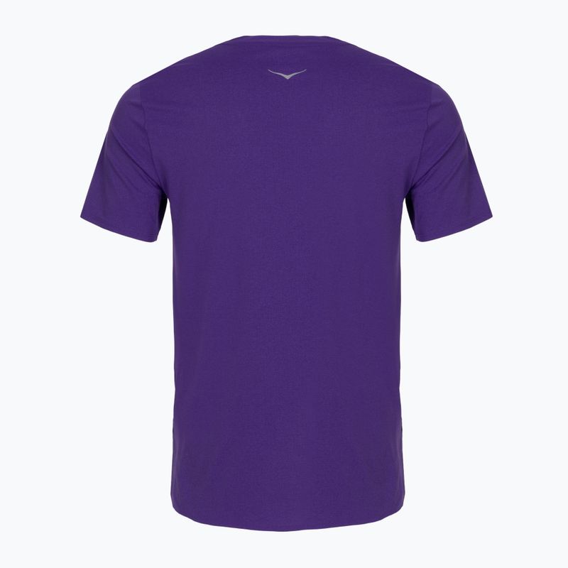 Pánske bežecké tričko HOKA EveryRun Short Sleeve cosmic purple 2