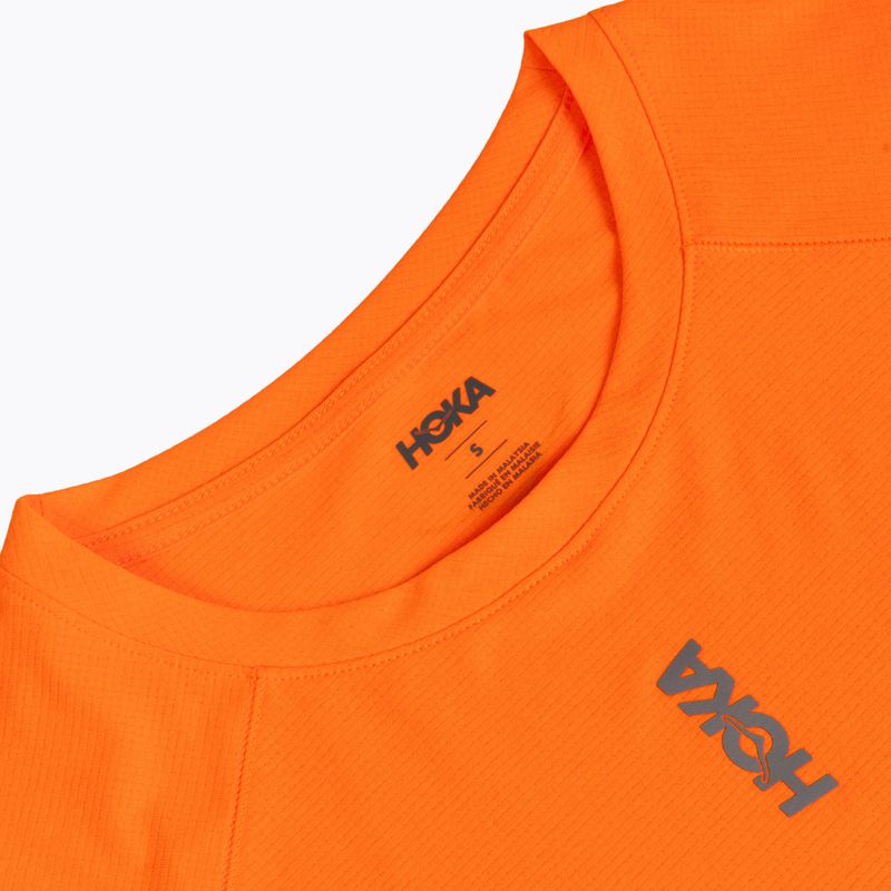Pánske bežecké tričko HOKA EveryRun Short Sleeve electric tangerine 3