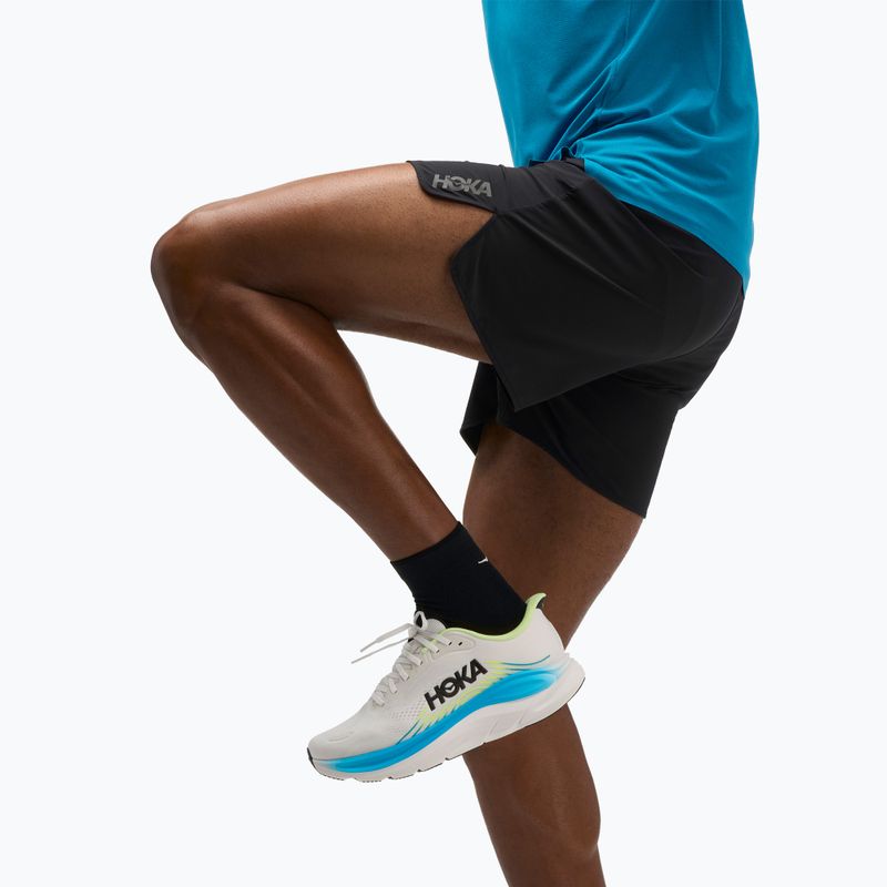 Pánske bežecké šortky HOKA Glide Short 5" Brief black 4