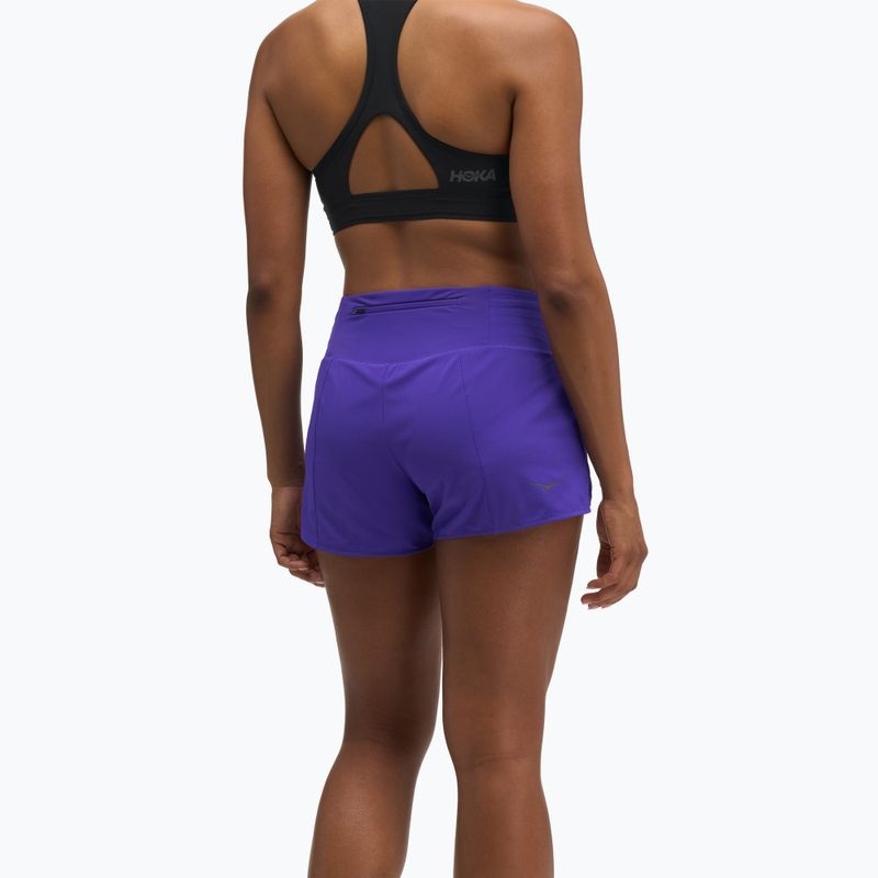 Dámske bežecké šortky HOKA Glide Short 3.5" Brief cosmic purple 3