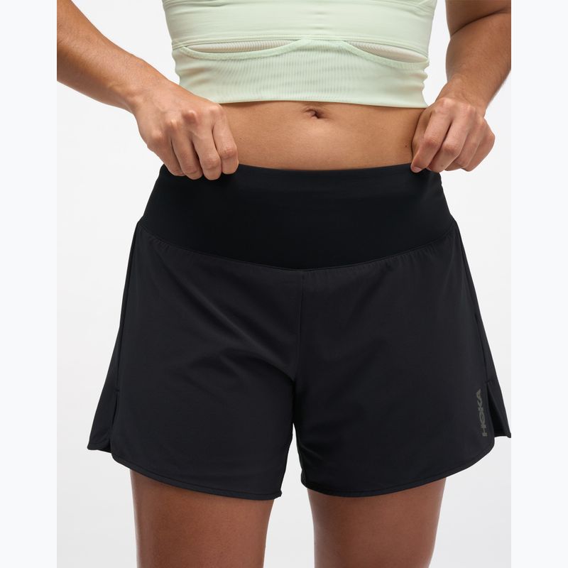 Dámske bežecké šortky HOKA Glide Short 5" 2in1 black 4