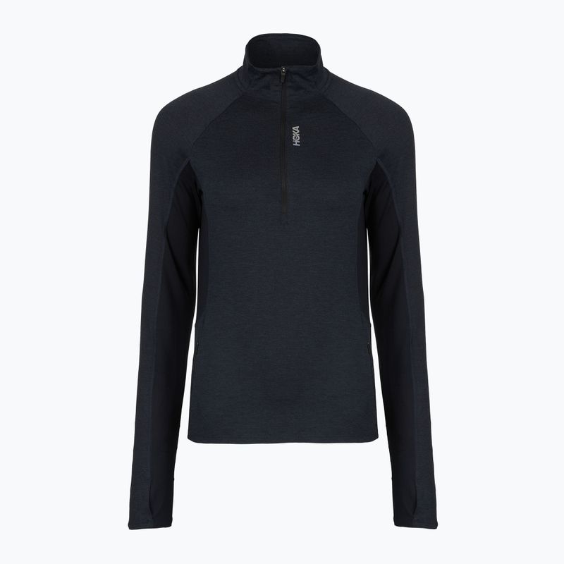 Dámska bežecká mikina HOKA Skyform Half Zip black heather