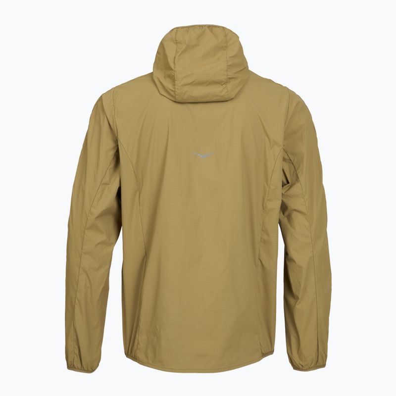 Pánska bežecká bunda HOKA Skyflow Wind Jacket caraway seed 2
