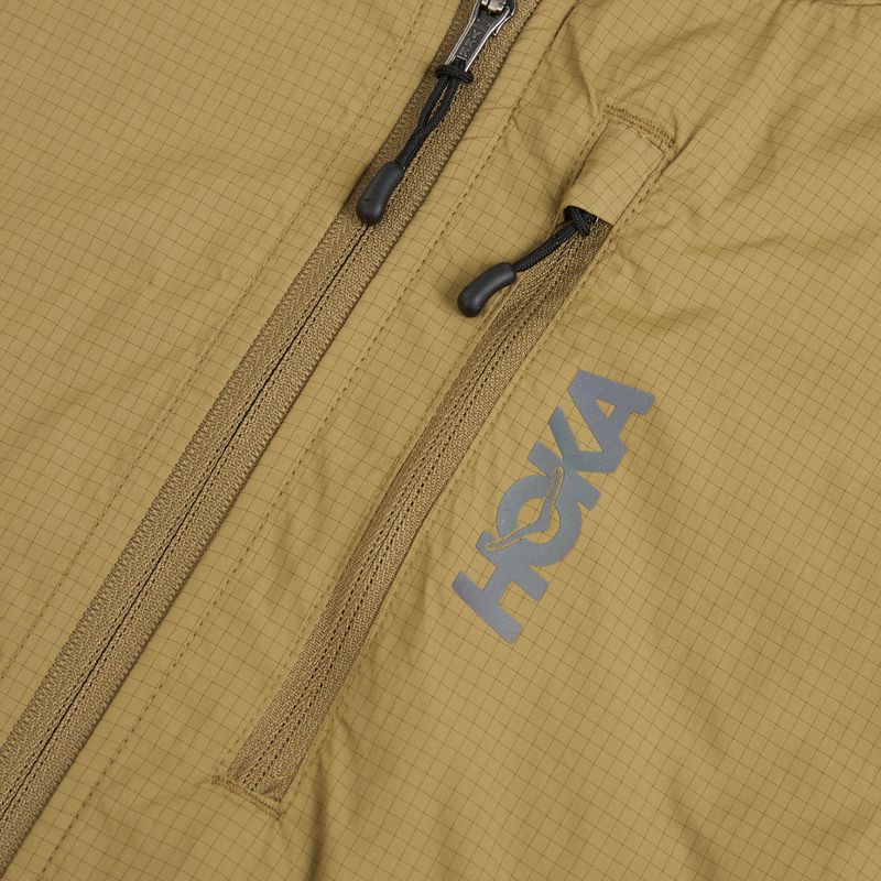 Pánska bežecká bunda HOKA Skyflow Wind Jacket caraway seed 3