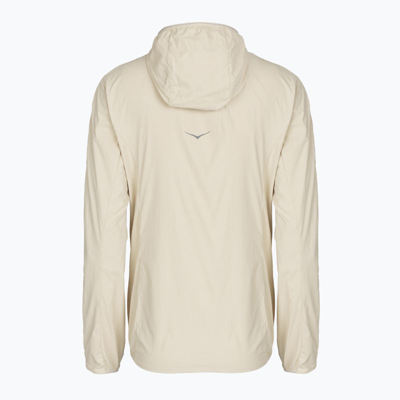 Dámska bežecká bunda HOKA Skyflow Wind Jacket oat milk 2