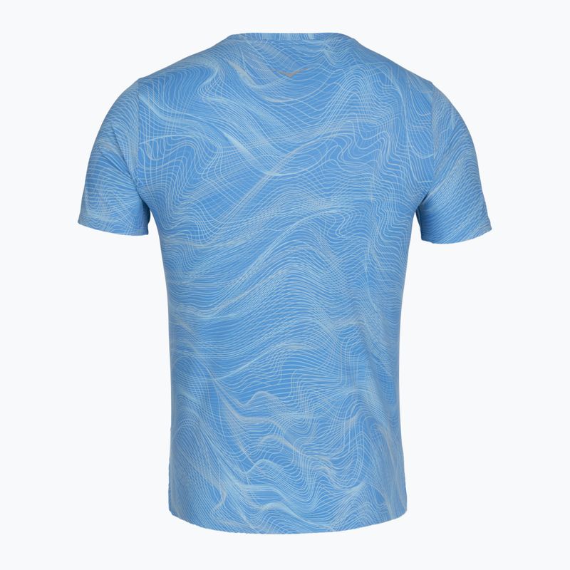 Pánske bežecké tričko HOKA EveryRun CLF PRT mineral blue 2