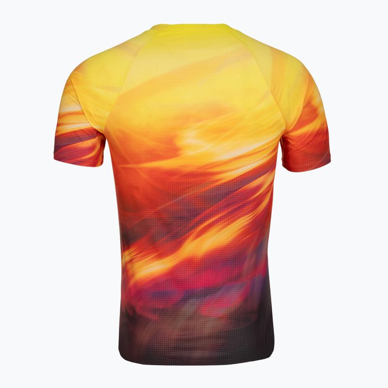 Pánske bežecké tričko HOKA Race Day Short Sleeve TR PRT hoka citrus print 2