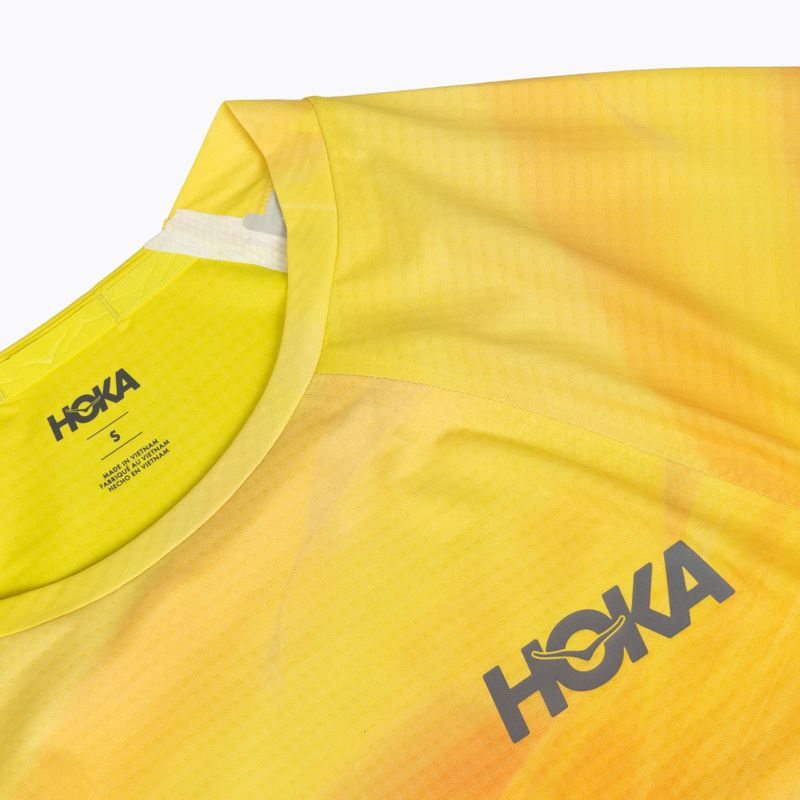 Pánske bežecké tričko HOKA Race Day Short Sleeve TR PRT hoka citrus print 3