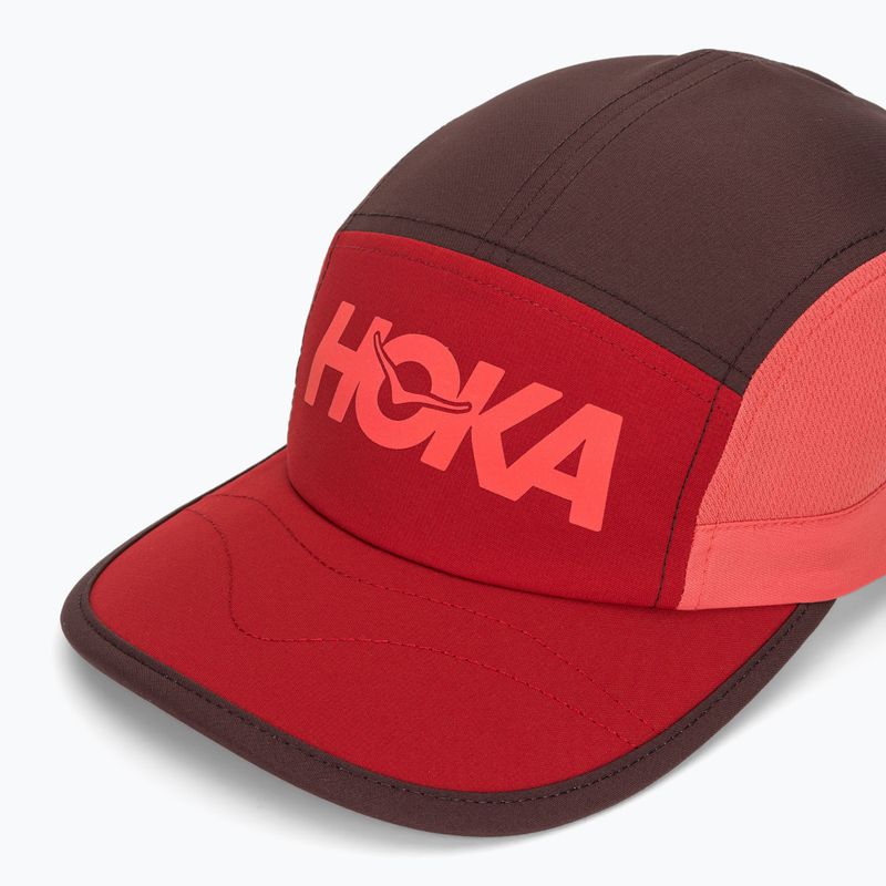 Šiltovka HOKA Run Hat deep mauve/red agate 3