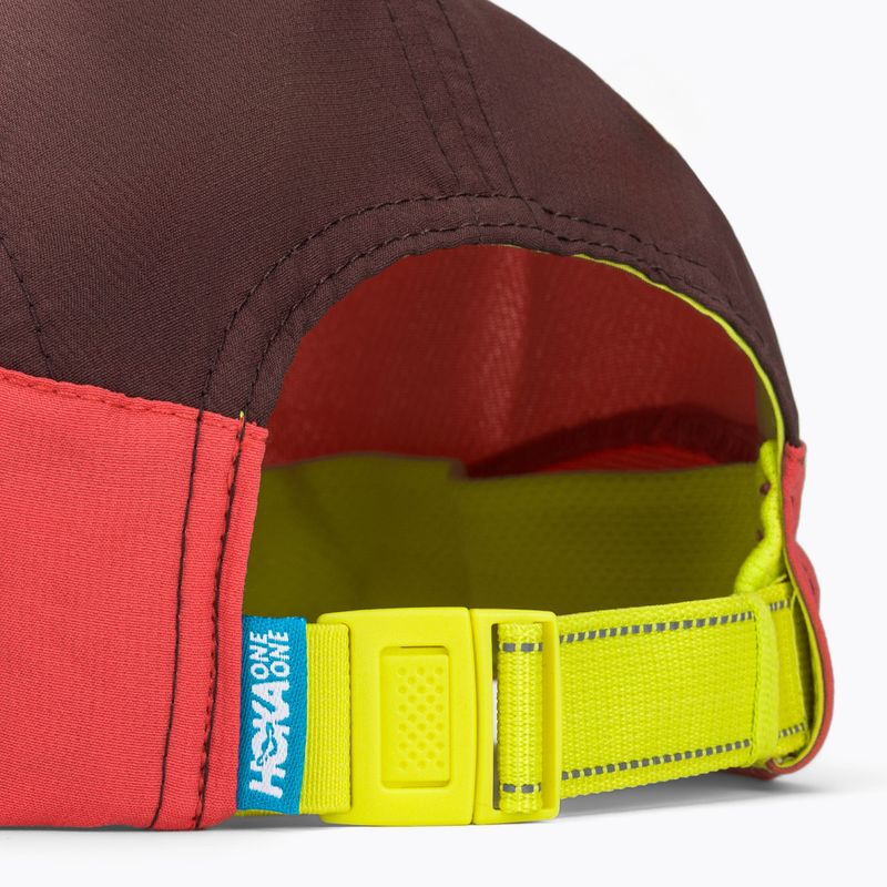 Šiltovka HOKA Run Hat deep mauve/red agate 4