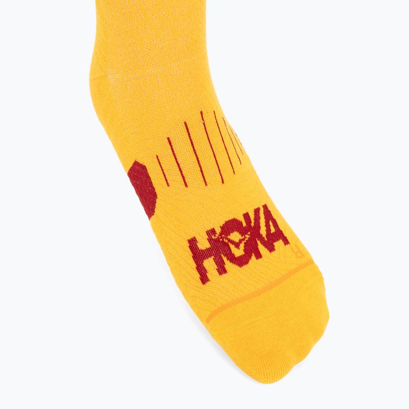 Ponožky HOKA Quarter Run Sock 3-Pack egg yolk/cerise/virtual violet 6