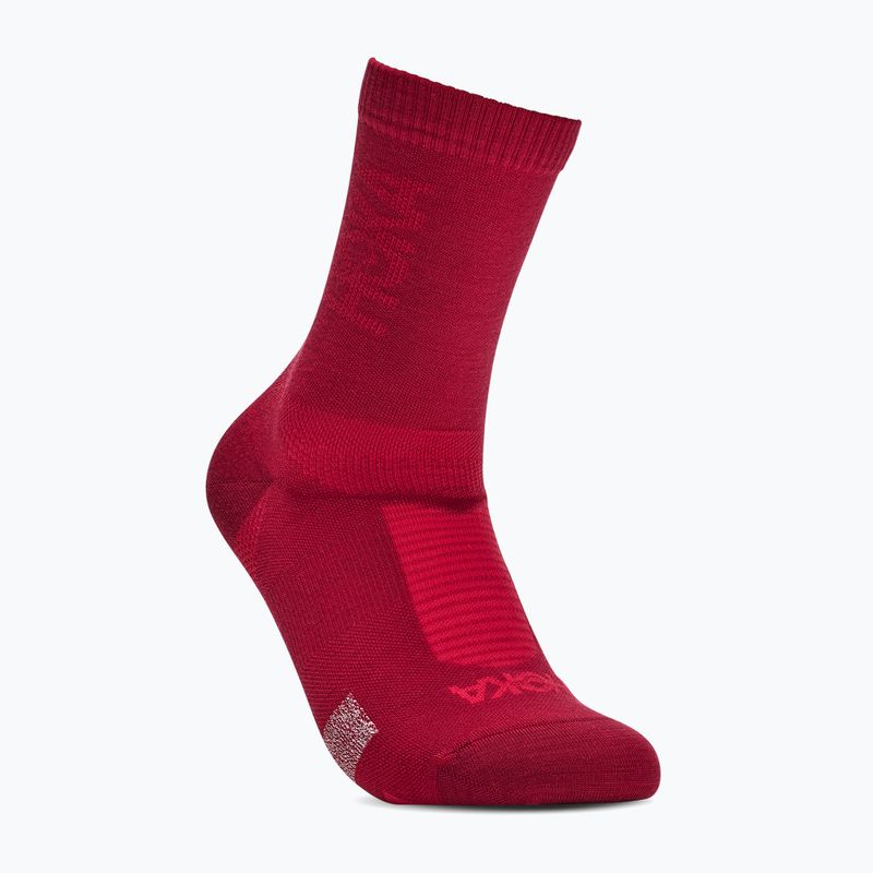 Ponožky HOKA Merino Crew Sock red agate 2