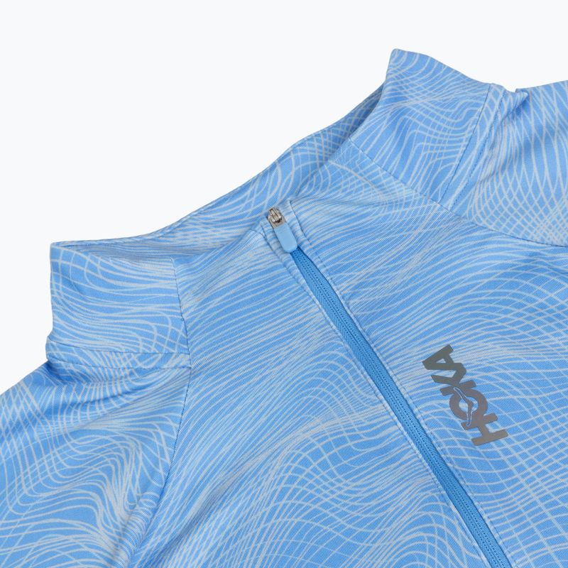 Pánska bežecká mikina HOKA Skyform Half Zip CLF PRT mineral blue 3