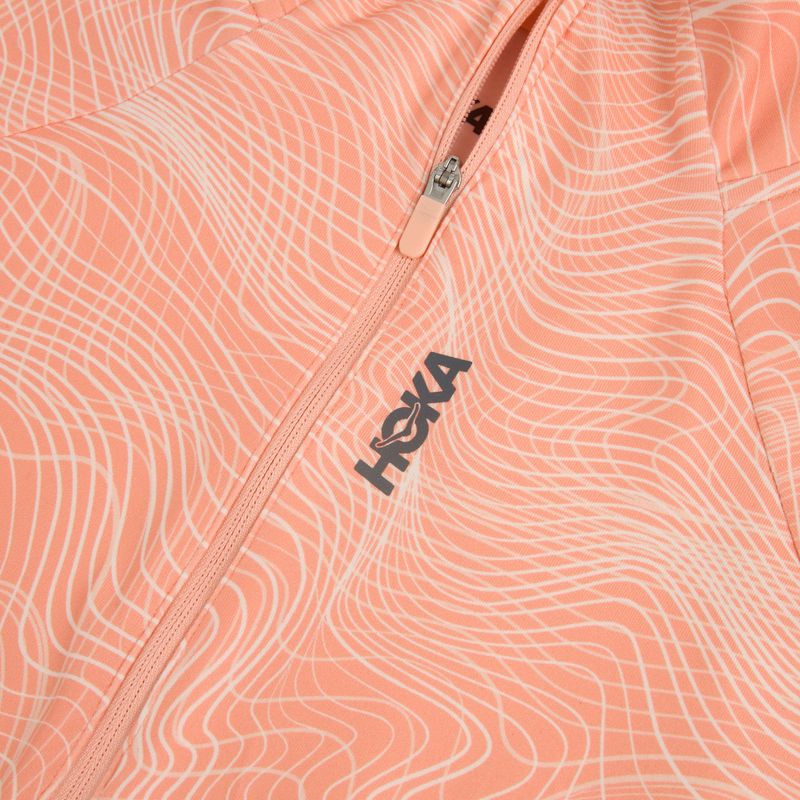 Dámska bežecká mikina HOKA Skyform Half Zip CLF PRT sunstone print 3