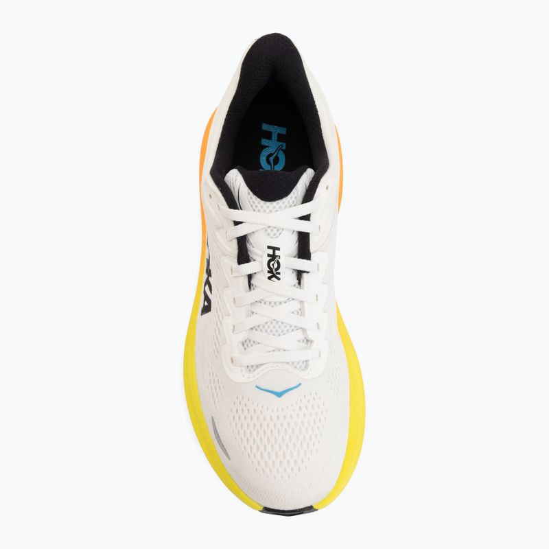 Pánske bežecké topánky HOKA Bondi 9 white/neon tangerine 5