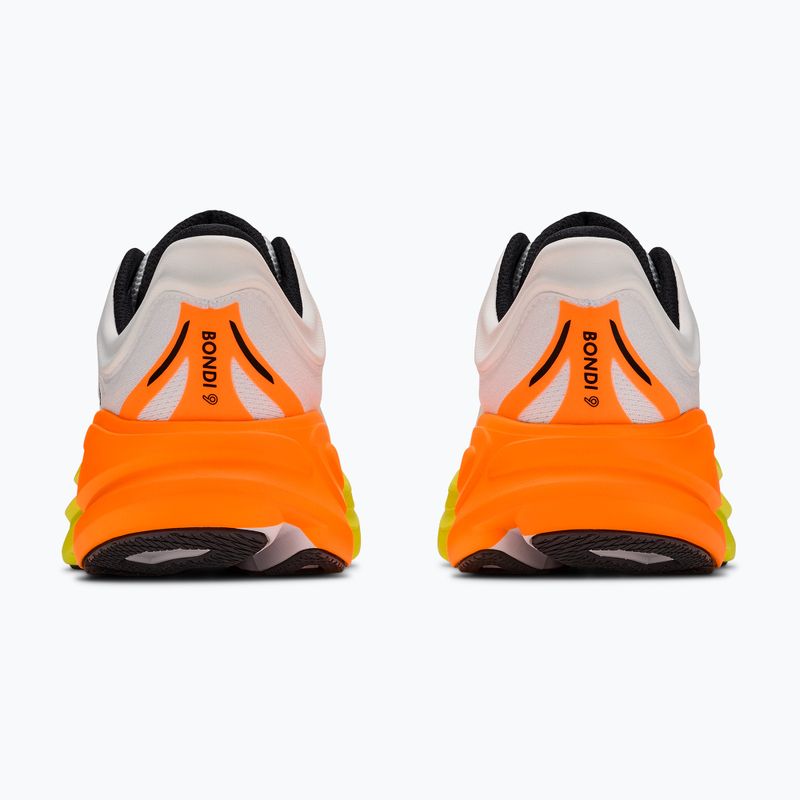Pánske bežecké topánky HOKA Bondi 9 white/neon tangerine 4