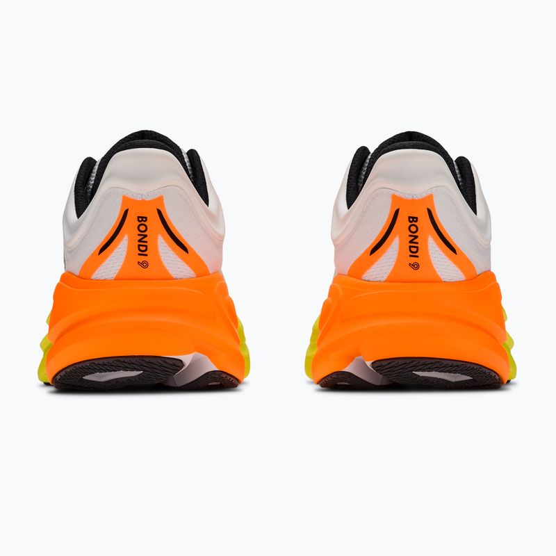 Pánske bežecké topánky HOKA Bondi 9 Wide white/neon tangerine 4